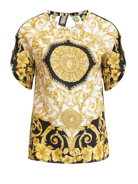 fake versace silk blouse|is versace genuine.